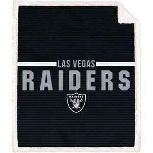 LAS VEGAS RAIDERS STRETCH PLUSH THROW BED BLANKET 50IN X 60IN